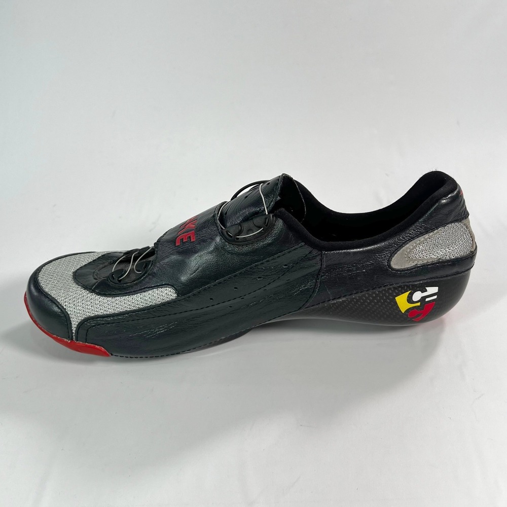 LAKE CX401 Men's Road Cycling Shoes 45 US 10.5-11 Black Silver Red Carbon BOA - Picture 5 of 11